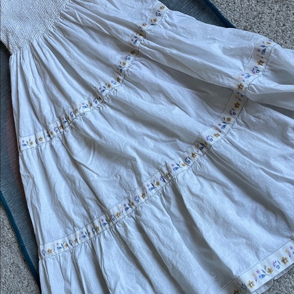 Rachel Zoe Cottage Core White Puff Sleeve Maxi Dress - Picture 9 of 12